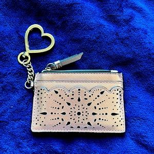Victoria’s Secret - Metallic Pink Wallet / Cardholder Keychain